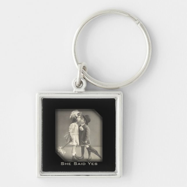 She Said  Vintage Key Chain (Front)