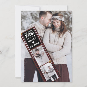 She Said Yes 3 Photo Engagement Announcement