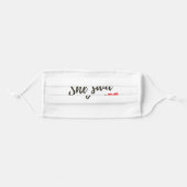 She Said Yes! Adult Cloth Face Mask (Front, Folded)