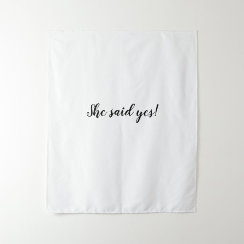 She said yes backdrop Bridal Shower Banner