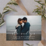 She Said Yes Calligraphy Engagement Party Invite<br><div class="desc">It's time to celebrate! Our She Said Yes Calligraphy Engagement Party Invite features your full bleed engagement photo with a white hand lettered overlay saying 'she said yes' followed by your names and announcing your engagement party, in a combination of white sans serif and hand written calligraphy script fonts. The...</div>