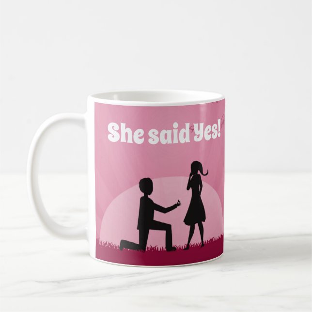 She said Yes! Coffee Mug (Left)