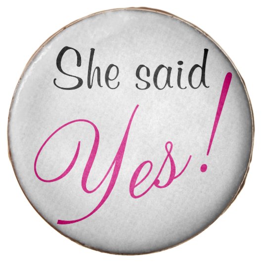 She said yes! cookies (Front)