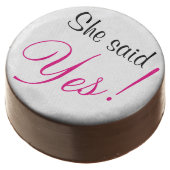 She said yes! cookies (Angled)