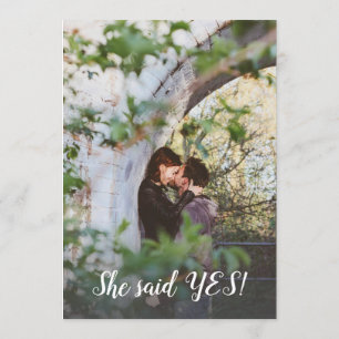 She Said Yes ENGAGEMENT PARTY Invites Add PHOTO