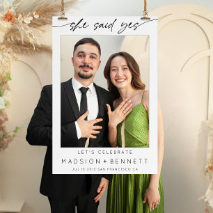 She Said Yes Engagement Party Selfie Photo Booth  Foam Board