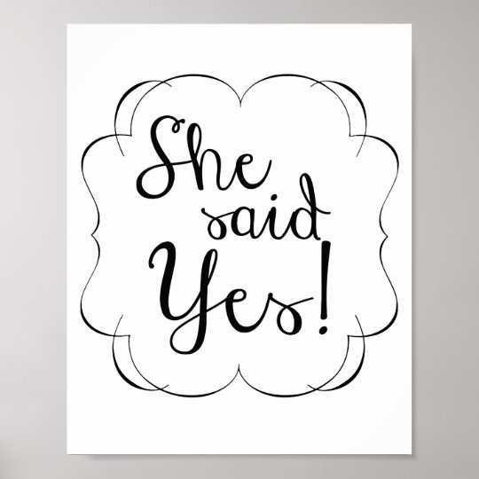 She Said Yes Poster