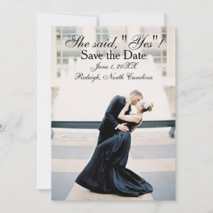 She Said "Yes" - Save the Date Announcement