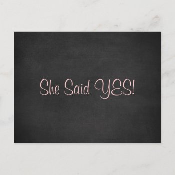 She Said Yes Save The Date Cards by QuoteLife at Zazzle