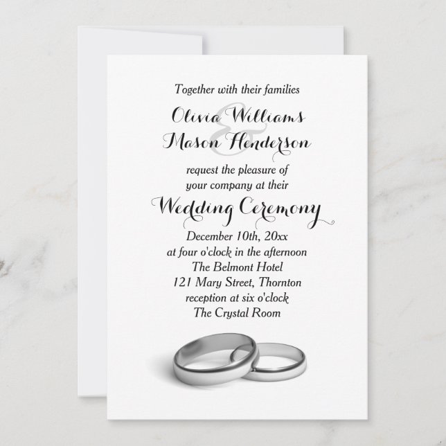 She said "Yes" Wedding Invitation (Front)