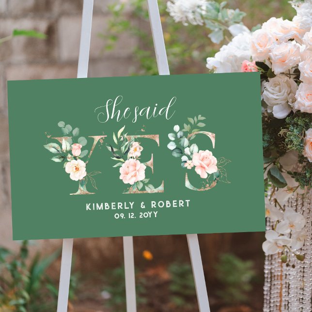 She said-Yess Rose decorated letters2 Foam Board (Creator Uploaded)