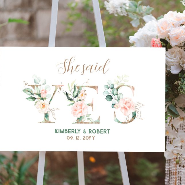 She said-Yess Rose decorated letters Foam Board (Creator Uploaded)