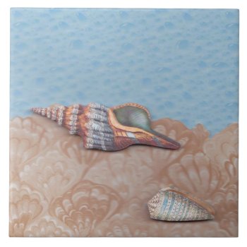 She Sells  Sea Shells Ceramic Tile by gueswhooriginals at Zazzle