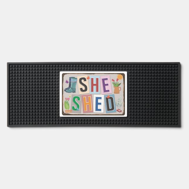 She Shed Bar Mat (Front)
