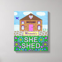She Shed Woman Cave Garden Hut Personalized Name