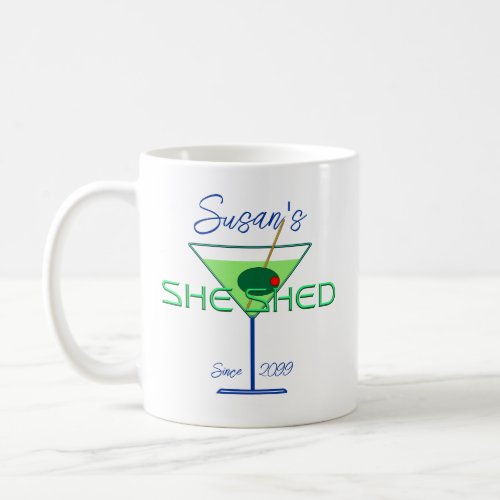 She Shed Womans Man Cave Bar Coffee Mug