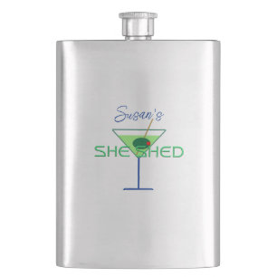 She Shed Woman's Man Cave Bar Flasks