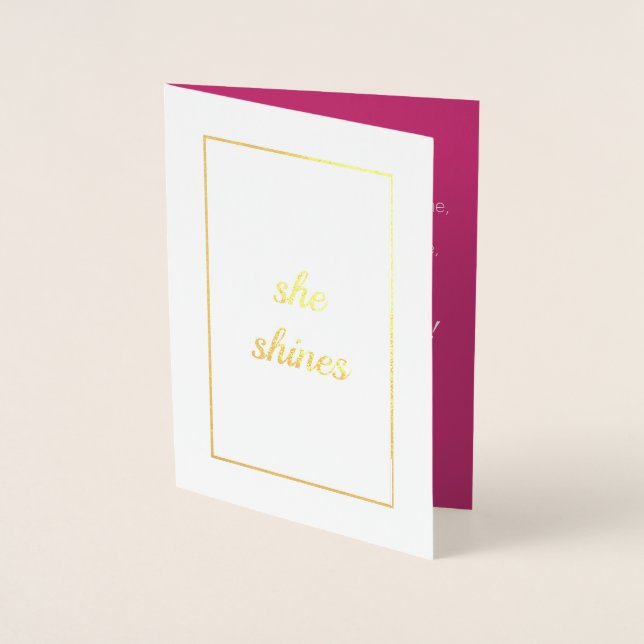She Shines | Mother's Day Card (Front)
