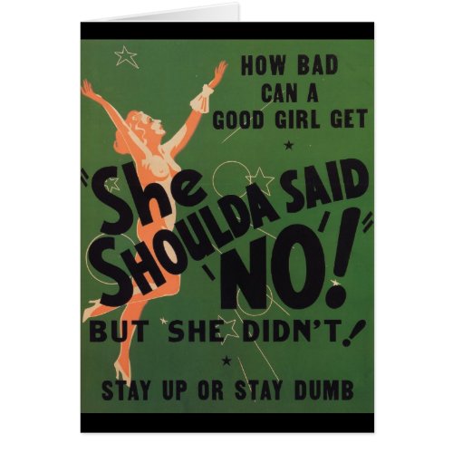 She Shoulda Said No Vintage Movie Poster