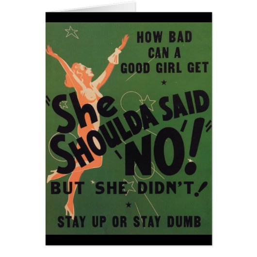 She Shoulda Said No Vintage Movie Poster (Front)