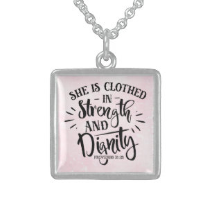 She  Silver Necklace