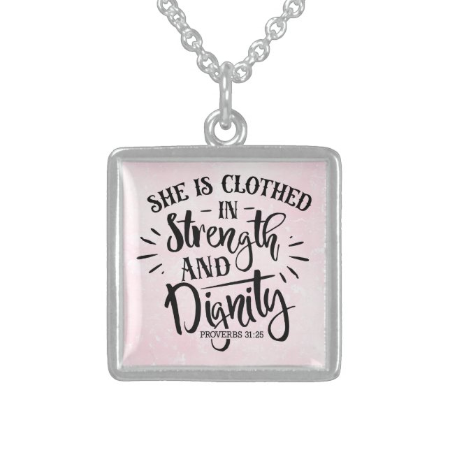 She  Silver Necklace (Front)