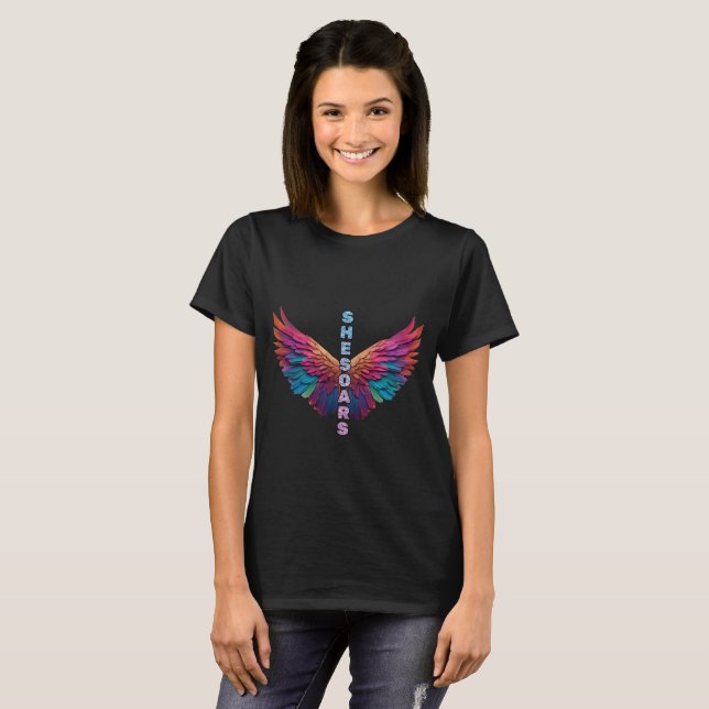 She Soars: Unstoppable & Free Womens T-Shirt (Front Full)