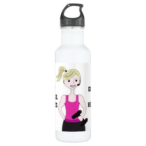 She Stays Hydrated Blonde Water Bottle