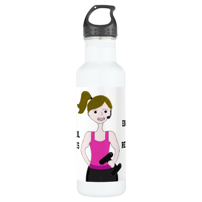She Stays Hydrated Water Bottle (Front)