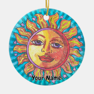 She Sun  Ceramic Ornament