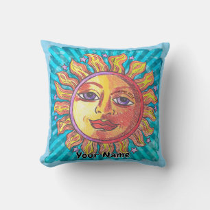 She Sun Throw Pillow