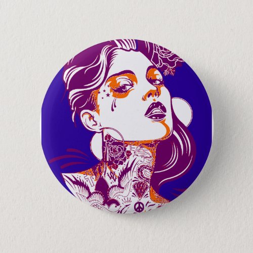 SHE THE IMAGE PINBACK BUTTON
