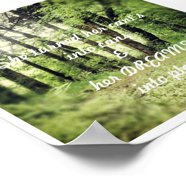 She turned her cant's into cans poster (Corner)