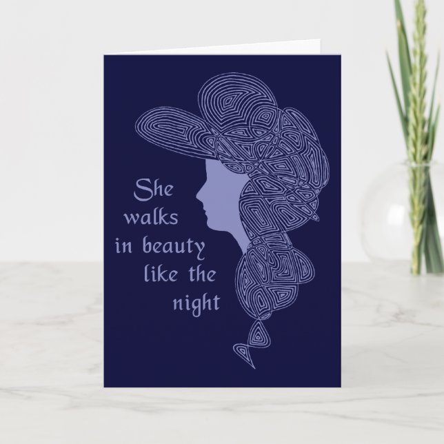 She Walks In Beauty Card (Front)