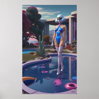 She Walks on Water (and Hearts) Poster