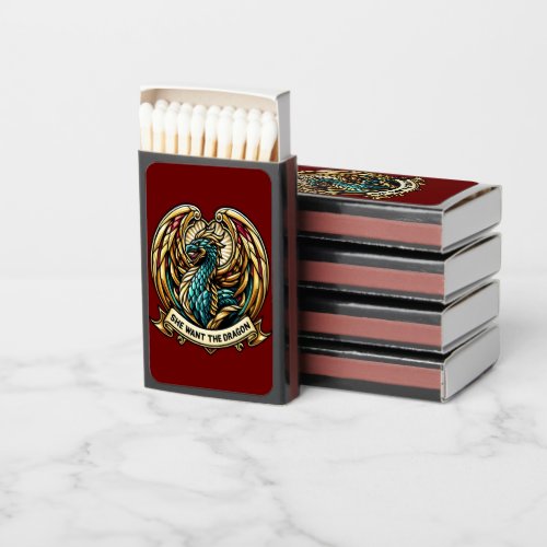 She wants the Dragon Stain Glass Design Matchboxes