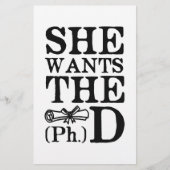 She Wants the PhD (Front)