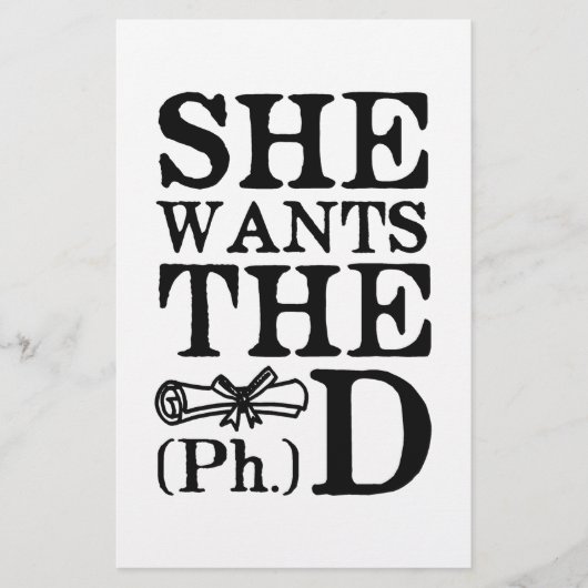 She Wants the PhD (Front)