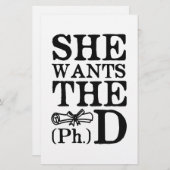 She Wants the PhD (Front/Back)