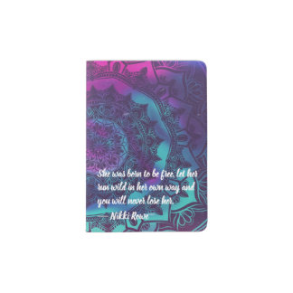 She was born to be free Mandala Passport Cover