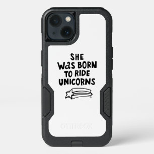 She Was Born To Ride Unicorns iPhone 13 Case