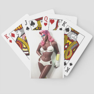 She Was Plastic Like My Feelings Ken Gage Art Poker Cards