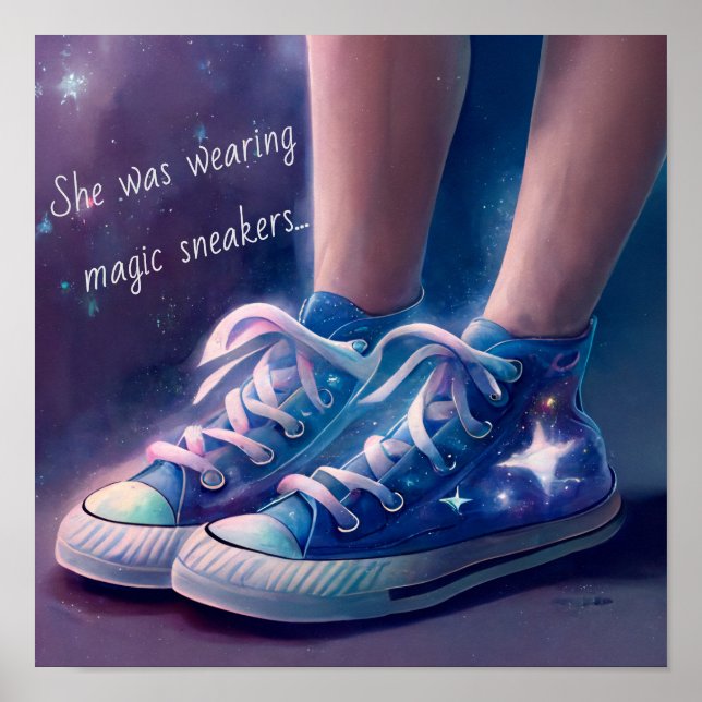 She was wearing Magic Sneakers Poster (Front)