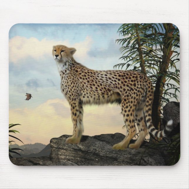 She Watches The Eagles Mouse Pad (Front)