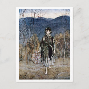 She went along, and went along,and went along postcard