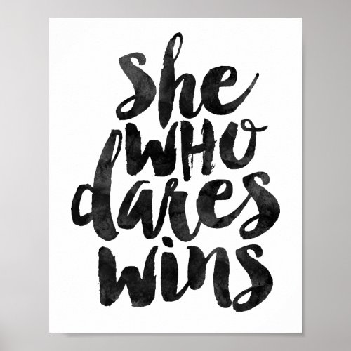 She Who Dares Wins Poster