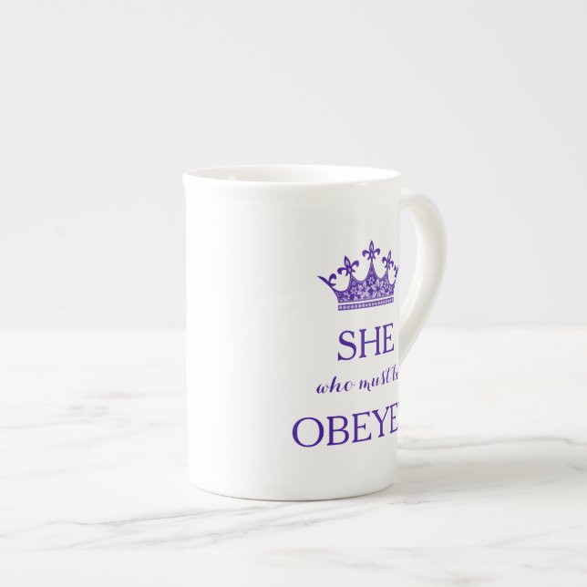 She who must be Obeyed Tea Cup (Front Right)