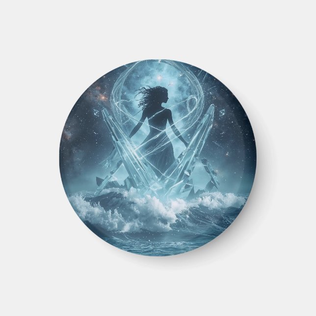 She Who Rises from the Crystal Sea Magnet (Front)