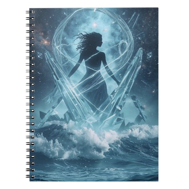She Who Rises from the Crystal Sea Notebook (Front)