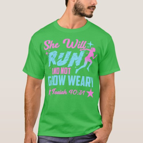 She Will Run XC Cross Country Running Gift Men Wom T_Shirt